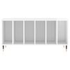 vidaXL Record Cabinet High Gloss White 100x38x48 cm Engineered Wood