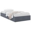 vidaXL Storage Bed with Mattress Dark Grey 100 x 190 cm Velvet