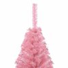 vidaXL Artificial Pre-lit Christmas Tree with 300 LEDs Pink 240 cm PVC