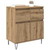 vidaXL Sideboard Artisan Oak 60 x 35 x 70 cm Engineered Wood and Iron