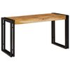 vidaXL Nesting Table 3 pcs Brown and Black Solid Mango Wood and Metal