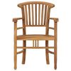 vidaXL Garden Chairs 2 pcs Solid Teak Wood