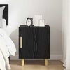vidaXL Bedside Cabinet Black Oak 40 x 40 x 50 cm Engineered Wood