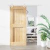 vidaXL Sliding Door with Hardware Set 90x210 cm Solid Wood Pine