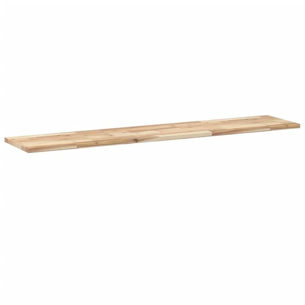 vidaXL Floating Shelf 120x30x2 cm Untreated Solid Wood Acacia