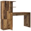 vidaXL Desk 2 pcs Old Wood