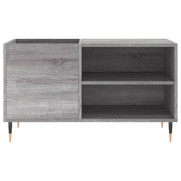 vidaXL Record Cabinet Grey Sonoma 85x38x48 cm Engineered Wood