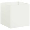 vidaXL Garden Planter White 25 x 25 x 25 cm Cold-rolled Steel
