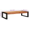 vidaXL Bathroom Shelf Brown 100 x 50 x 23 cm Solid Acacia Wood