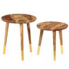 vidaXL Coffee Tables 2 pcs Solid Wood