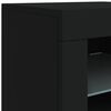 vidaXL Sideboard with LED Lights Black 164x37x67 cm