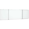 vidaXL Magnetic Whiteboard Foldable 160x50x1,7 cm Aluminium