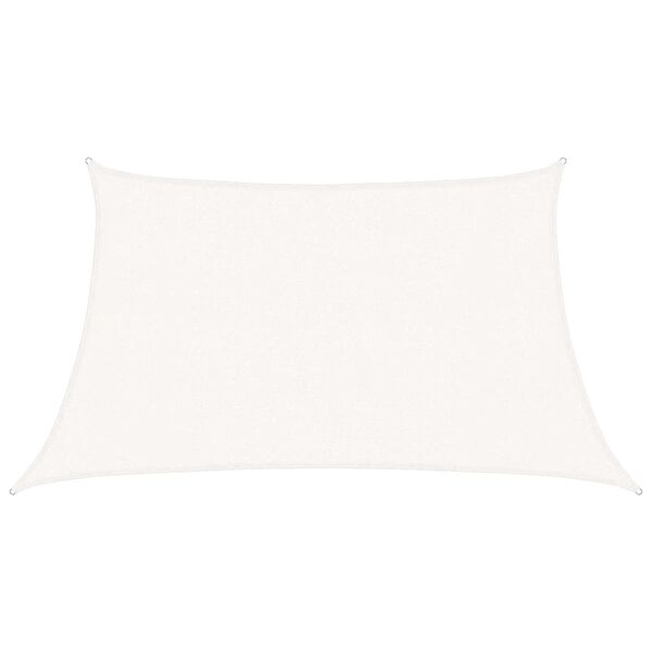 vidaXL Sunshade Sail 160 g/m² White 3/4x2 m HDPE