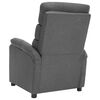 vidaXL Wing Back Massage Chair Light Grey Fabric