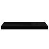 vidaXL Floating Wall Shelves 2 pcs High Gloss Black 60x23.5x3.8 cm MDF