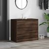 vidaXL Shoe Cabinet Brown Oak 80x42x69 cm Engineered Wood