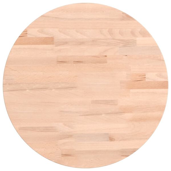 vidaXL Table Top &Oslash;40x1.5 cm Round Solid Wood Beech