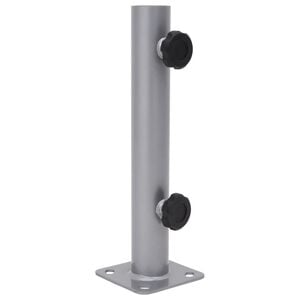 vidaXL Parasol Base for &Oslash;32/34/38 mm Pole Silver Steel