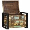 vidaXL Storage Box Brown and black 60 x 40 x 41 cm Reclaimed wood