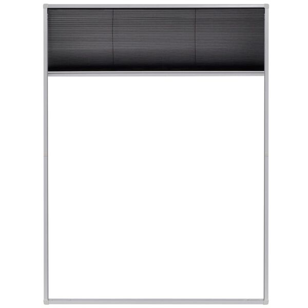 vidaXL Plisse Insect Screen for Windows Aluminium 60x80 cm