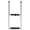 vidaXL Folding Boarding Ladder 2-step Stainless Steel