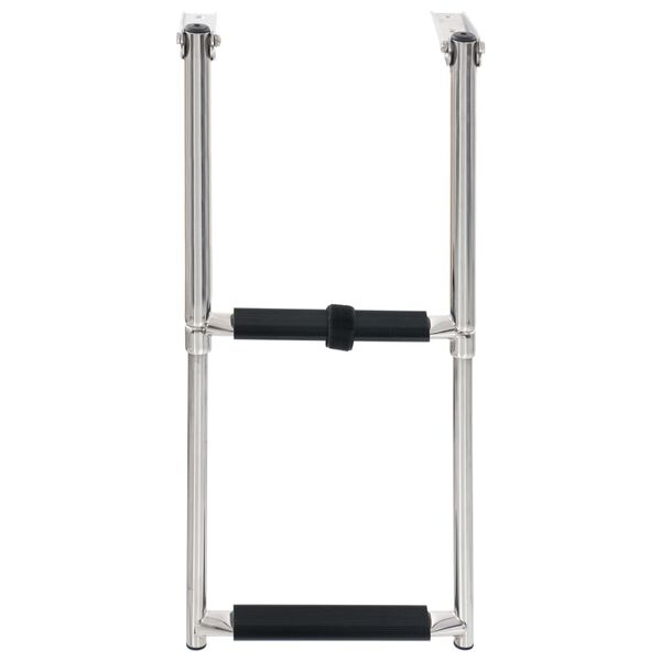 vidaXL Folding Boarding Ladder 2-step Stainless Steel