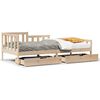 vidaXL Daybed with Drawers without Mattress 90x200 cm Solid Wood