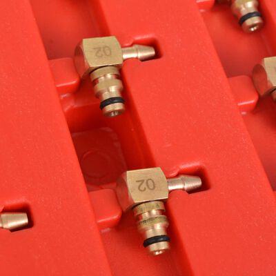 vidaXL Diesel Flow Meter and Adapter Set for Common Rail 8 Cylinders