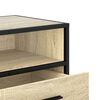 vidaXL TV Cabinet Sonoma Oak 80x34.5x40 cm Engineered Wood and Metal
