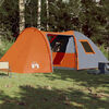 vidaXL Family Tent Dome 6-Person Orange Waterproof