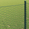 vidaXL Hexagon Fence Green 1.6 x 10 m Steel