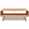 vidaXL Coffee Table 90x55.5x38.5 cm Solid Paulownia Wood Brown