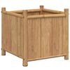 vidaXL Planter 50x50x50 cm Bamboo