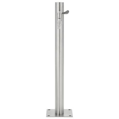 vidaXL Garden Water Column Stainless Steel Round 65 cm
