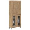 vidaXL Highboard 2 pcs Artisan Oak Engineered Wood