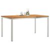 vidaXL DiningTable Brown 150 x 90 x 75 cm Solid Acacia Wood