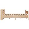vidaXL Bed Frame with Headboard 160x200 cm Solid Wood Pine