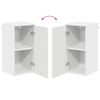 vidaXL Bathroom Furniture Set 5 pcs White Engineered wood & Metal
