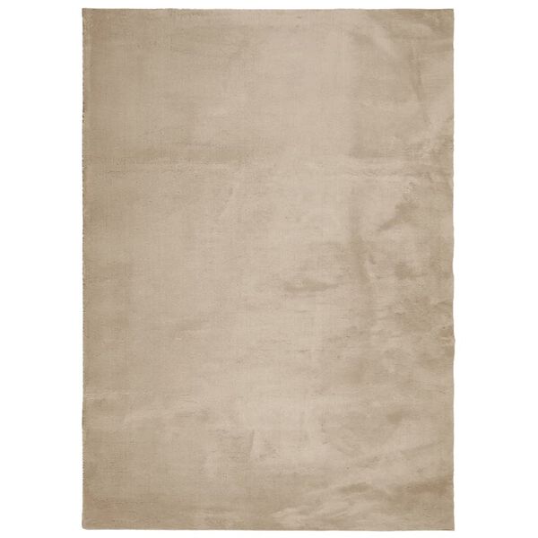 vidaXL Rug HUARTE Short Pile Soft and Washable Sand 240x340 cm