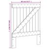 vidaXL Headboard 80x104 cm Solid Wood Pine