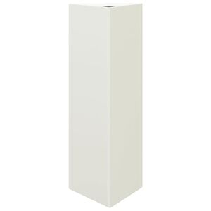 vidaXL Garden Planter White Triangular 30x26x75 cm Steel