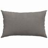 vidaXL Sofa Pillows 2 pcs Light Grey 50 x 30 cm Corduroy Fabric