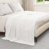 vidaXL Throw Blanket White 150 x 200 cm Fleece