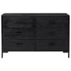 vidaXL Sideboard Black 110x35x70 cm Solid Pinewood