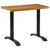 vidaXL Bistro Table Legs 2 pcs Black 61x8x72 cm Cast Iron