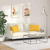 vidaXL Sofa Pillows 2 pcs Light Yellow 60 x 40 cm Corduroy Fabric