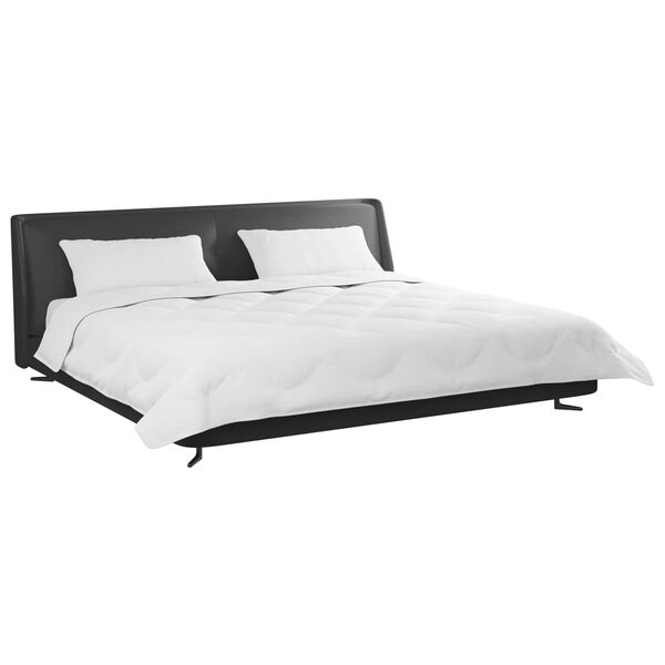 vidaXL Duvet with Pillows 3 pcs White Microfiber and Down Feather