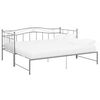 vidaXL Pull-out Sofa Bed Frame without Mattress Grey Metal 90x200 cm