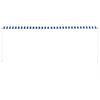 vidaXL Retractable Awning 350x150 cm Blue and White