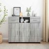 vidaXL Wooden Cabinet Grey Sonoma 88.5 x 30.5 x 73 cm Engineered Wood
